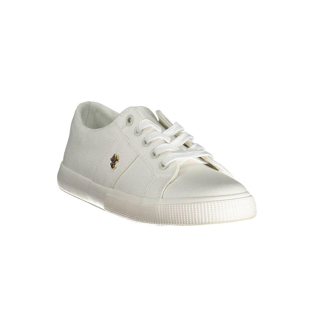 Ralph Lauren White Cotton Sneaker - Arichezz.store