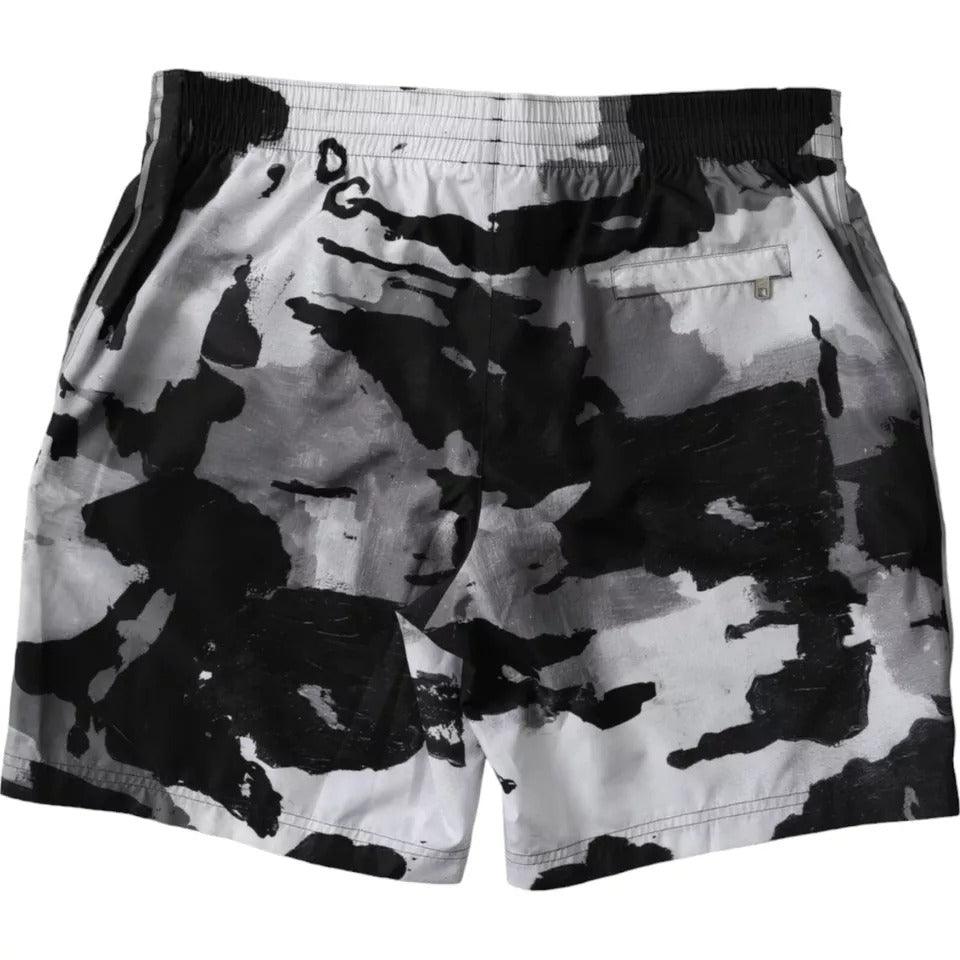 Dolce & Gabbana Multicolor Camouflage DG Logo Beachwear Shorts Swimwear - Arichezz.store