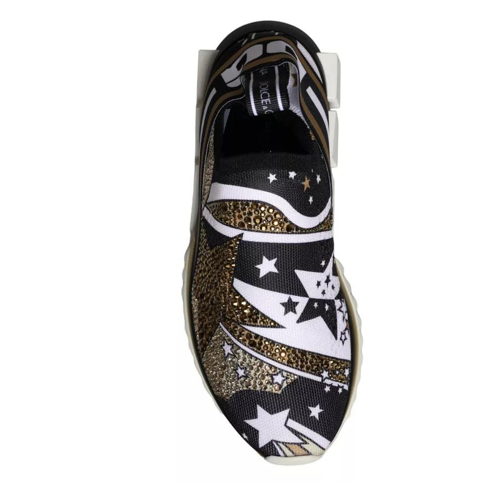 Dolce & Gabbana Multicolor Comet Star Print Sorrento Sneakers Shoes - Arichezz.store