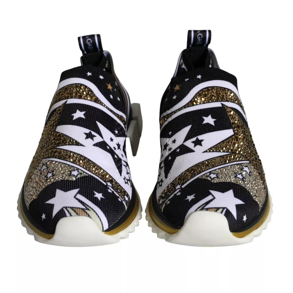 Dolce & Gabbana Multicolor Comet Star Print Sorrento Sneakers Shoes - Arichezz.store