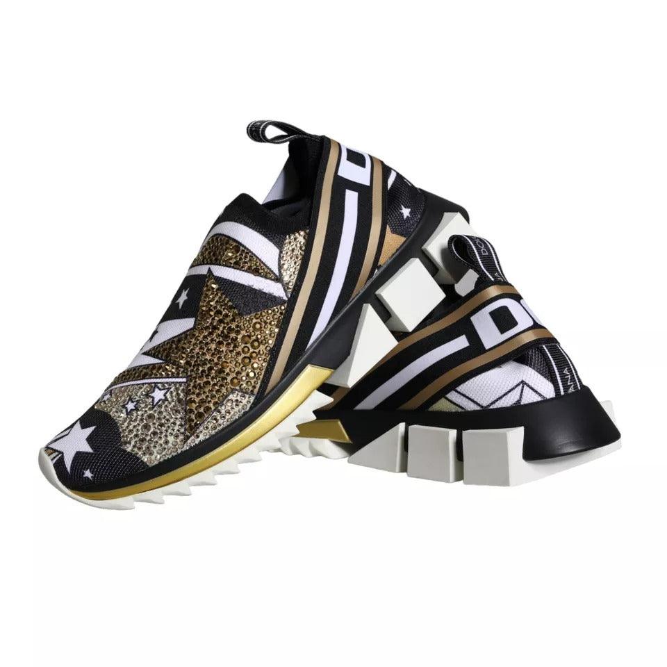 Dolce & Gabbana Multicolor Comet Star Print Sorrento Sneakers Shoes - Arichezz.store