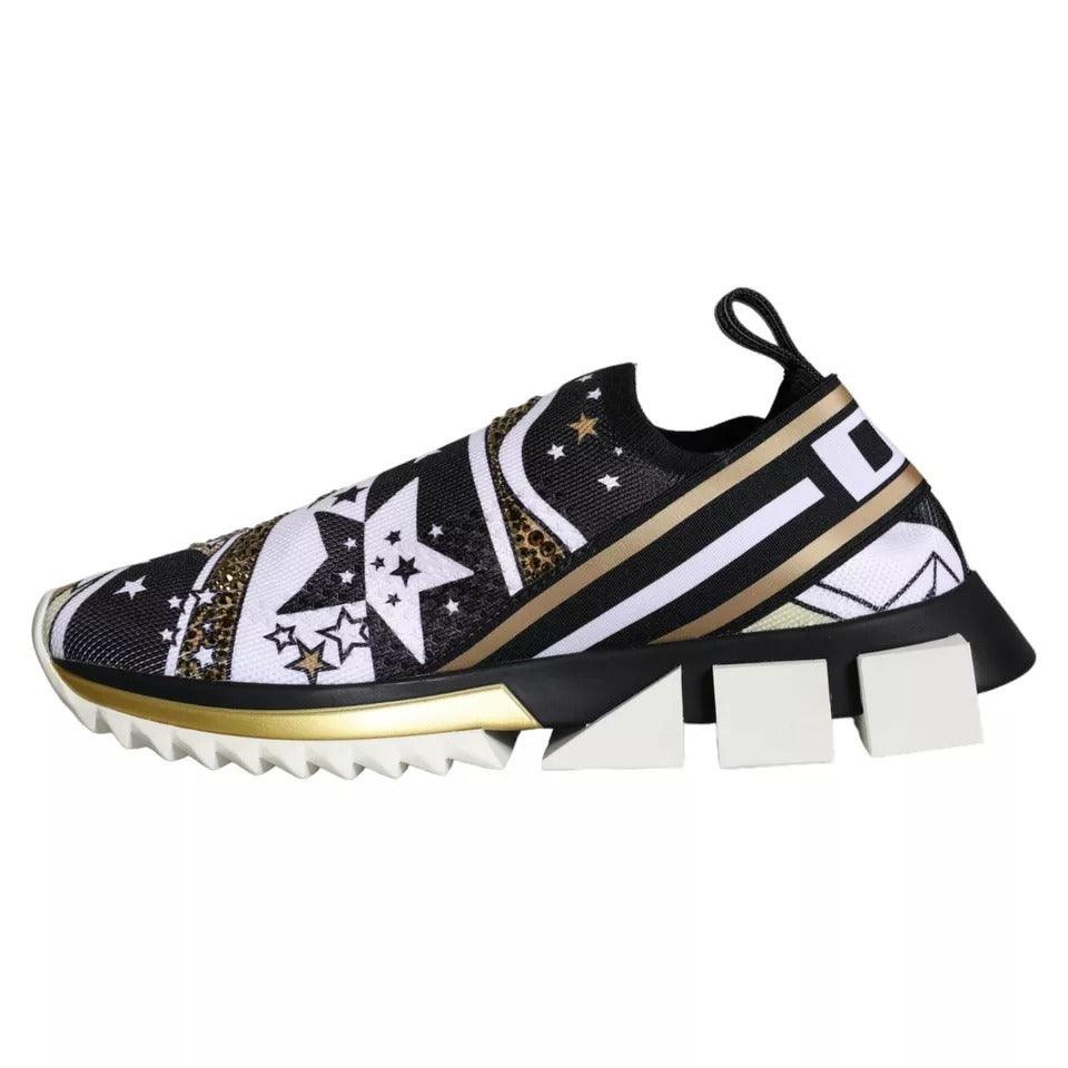 Dolce & Gabbana Multicolor Comet Star Print Sorrento Sneakers Shoes - Arichezz.store