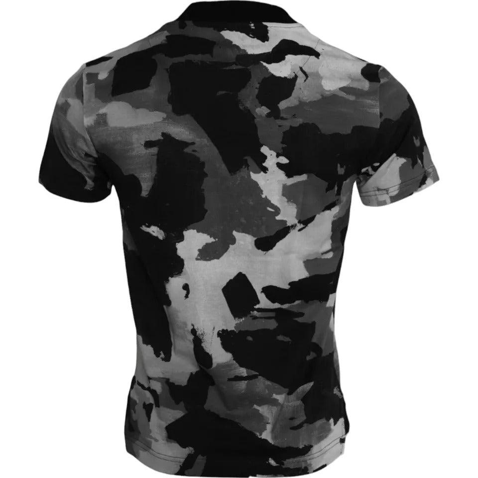 Dolce & Gabbana Multicolor Camouflage Cotton Crewneck T-shirt - Arichezz.store