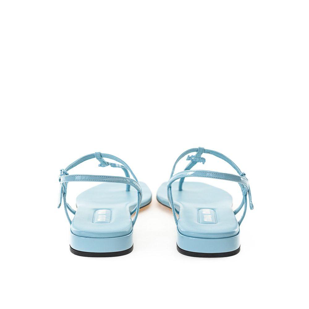 Miu Miu Light Blue Vernice Sandal - Arichezz.store