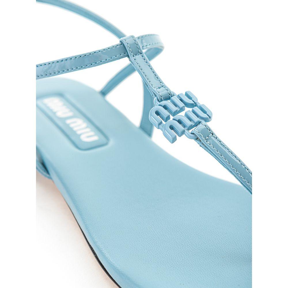 Miu Miu Light Blue Vernice Sandal - Arichezz.store