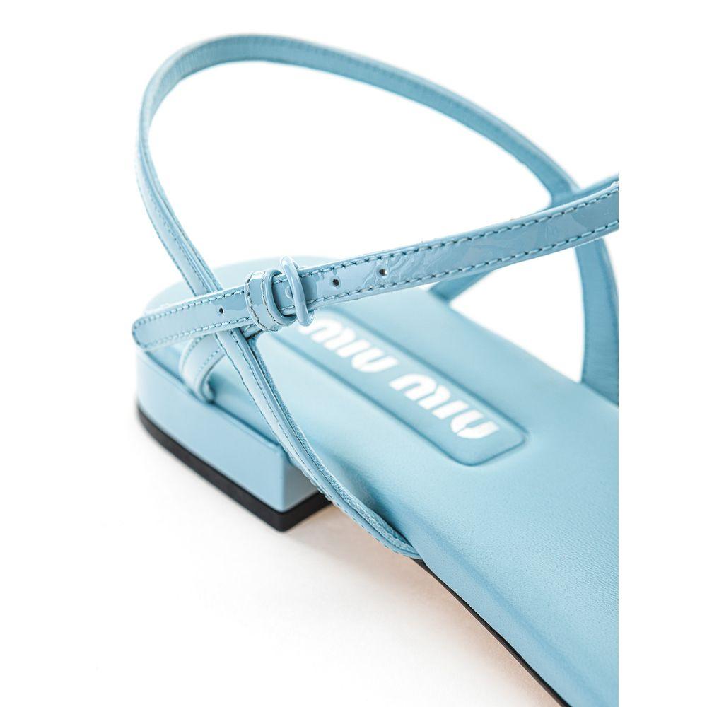 Miu Miu Light Blue Vernice Sandal - Arichezz.store