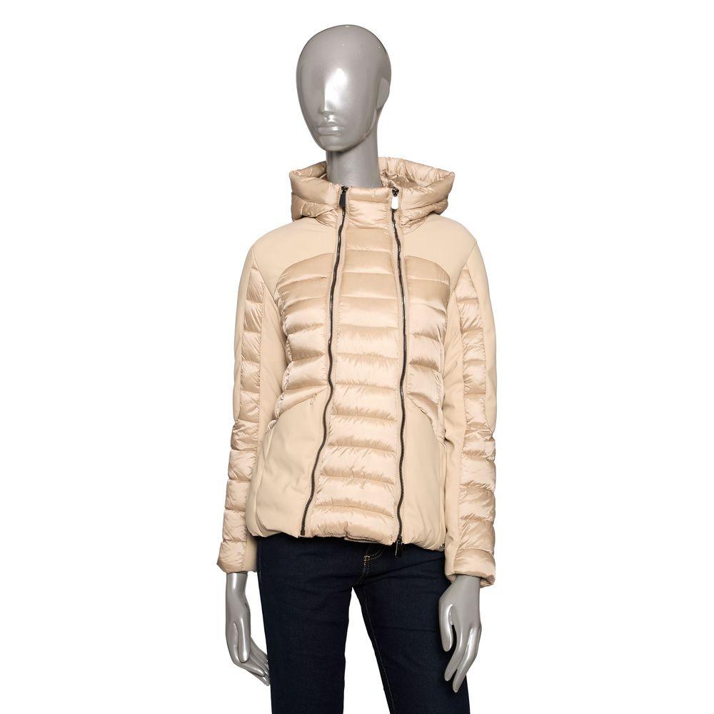 Baldinini Trend Beige Women's Polyester Jacket - Arichezz.store