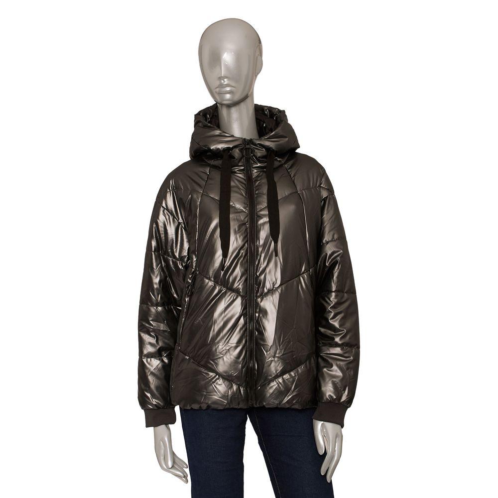 Baldinini Trend Gray Shiny Polyester Women's Jacket - Arichezz.store