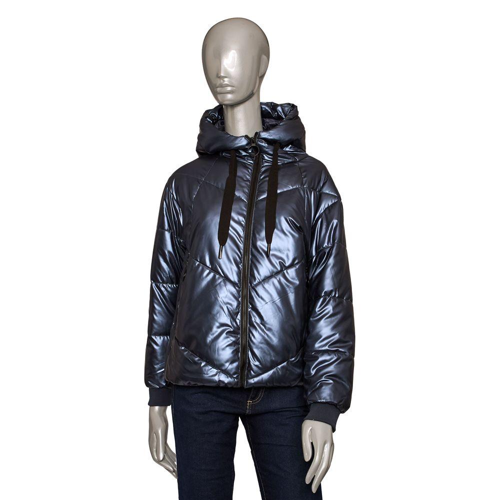 Baldinini Trend Blue Polyester Women Jacket - Arichezz.store