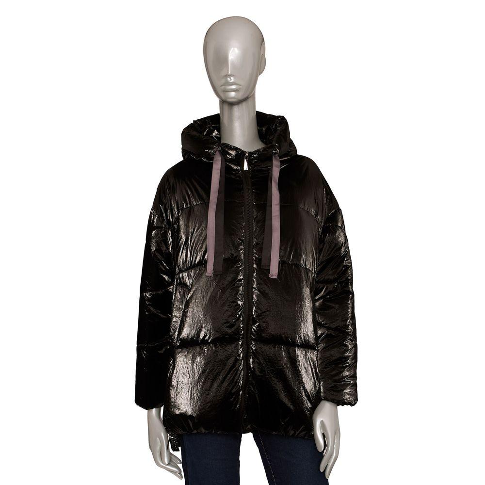 Baldinini Trend Black Women's Shiny Jacket - Arichezz.store