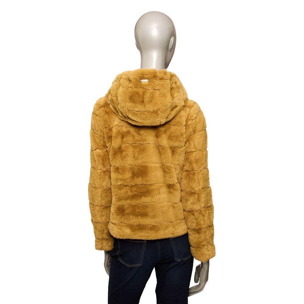 Baldinini Trend Yellow Eco-Fur Women's Jacket - Arichezz.store