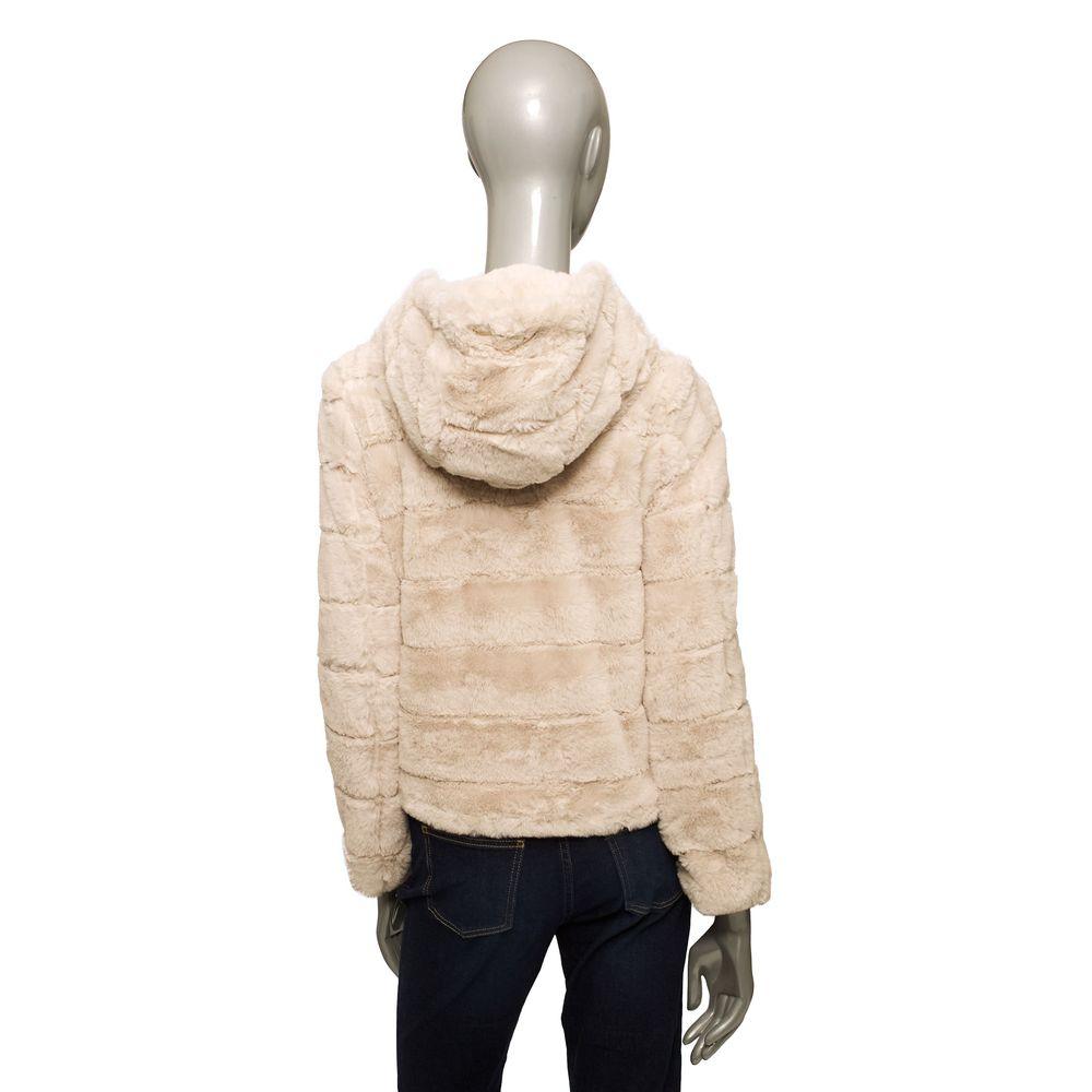 Baldinini Trend Beige Eco-Fur Women Jacket