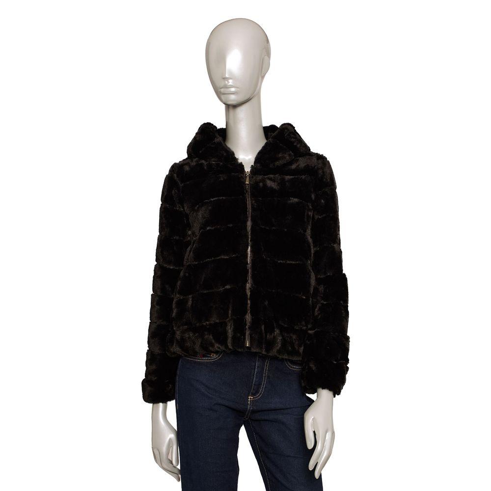 Baldinini Trend Black Eco-Fur Jacket for Women - Arichezz.store