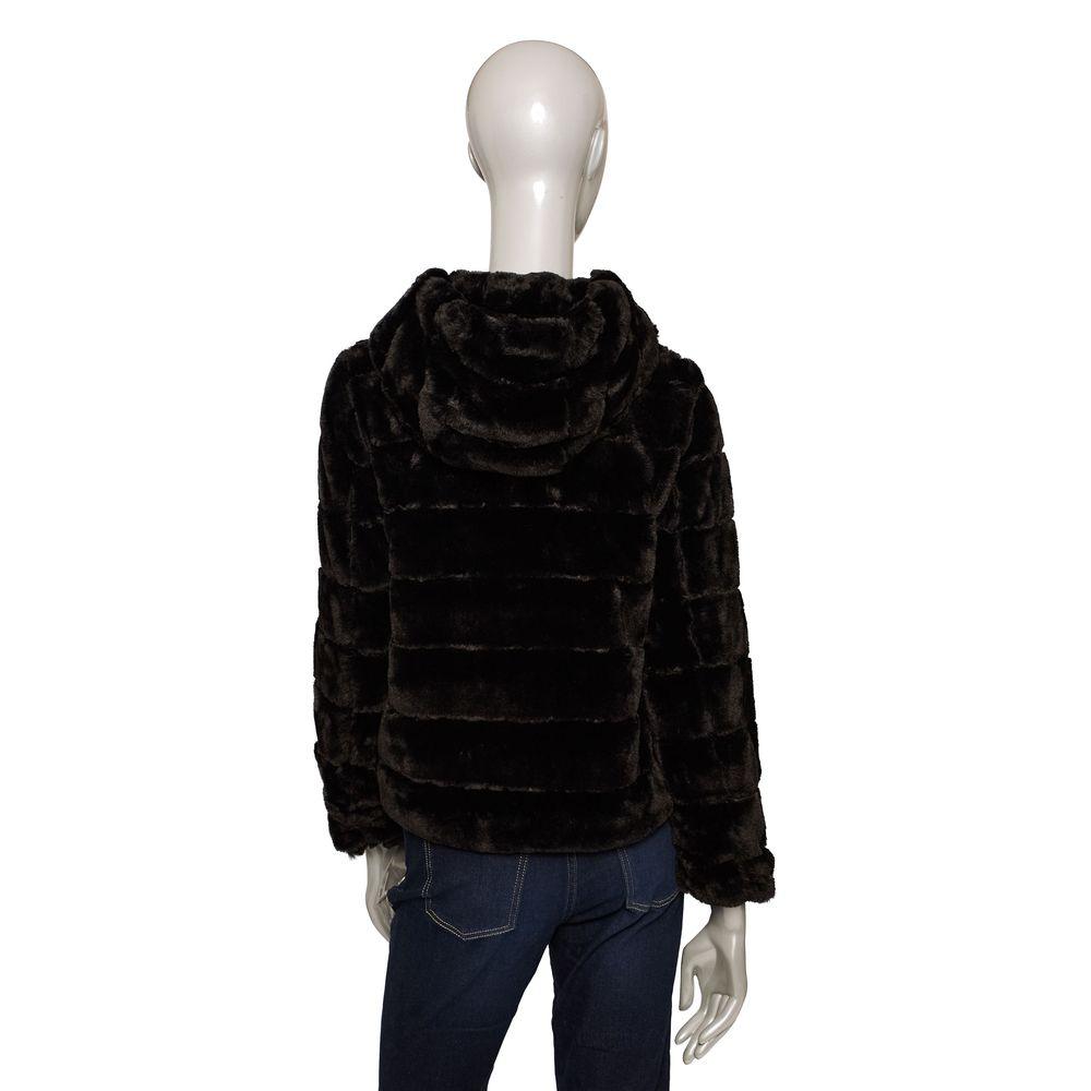 Baldinini Trend Black Eco-Fur Jacket for Women - Arichezz.store