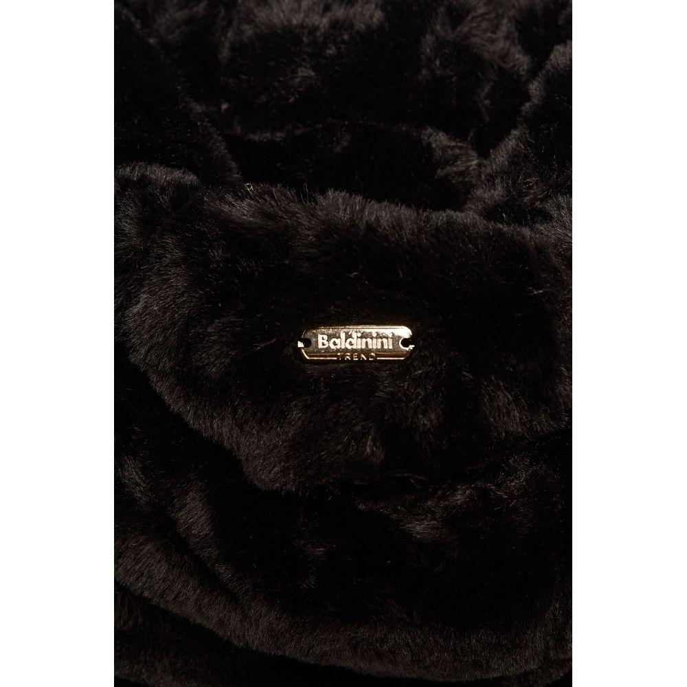 Baldinini Trend Black Eco-Fur Jacket for Women - Arichezz.store