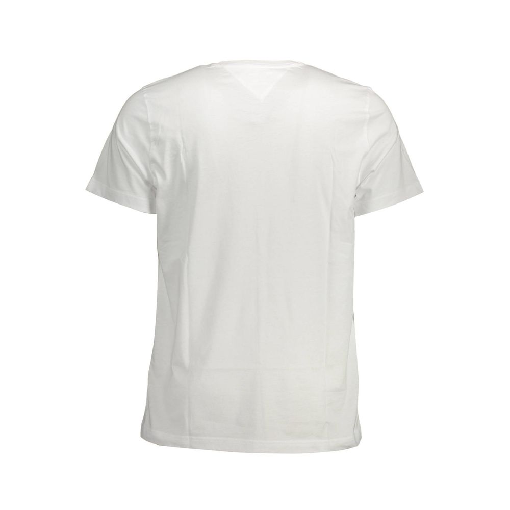 Tommy Hilfiger White Cotton T-Shirt - Arichezz.store