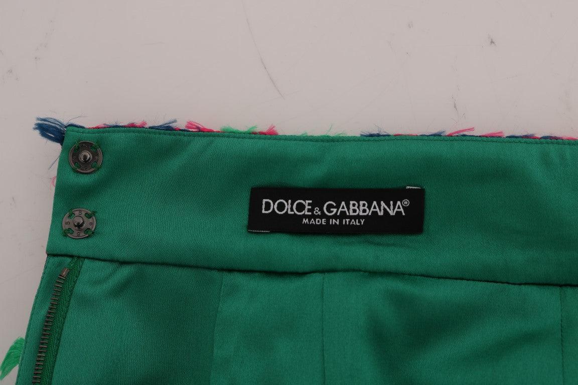 Dolce & Gabbana Elegant Jacquard High Waist Pencil Skirt - Arichezz.store