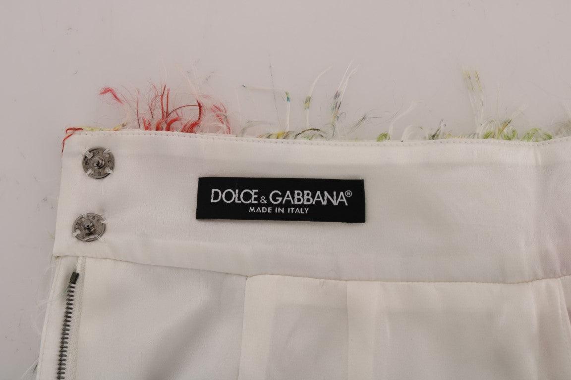 Dolce & Gabbana Elegant Floral High-Waist Pencil Skirt - Arichezz.store