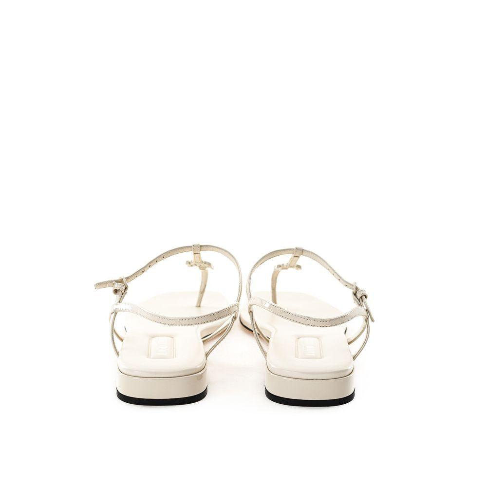 Miu Miu Beige Vernice Sandal - Arichezz.store