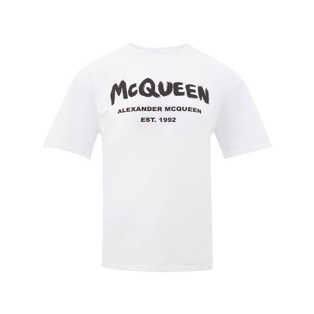 Alexander McQueen White Cotton Tops & T-Shirt - Arichezz.store