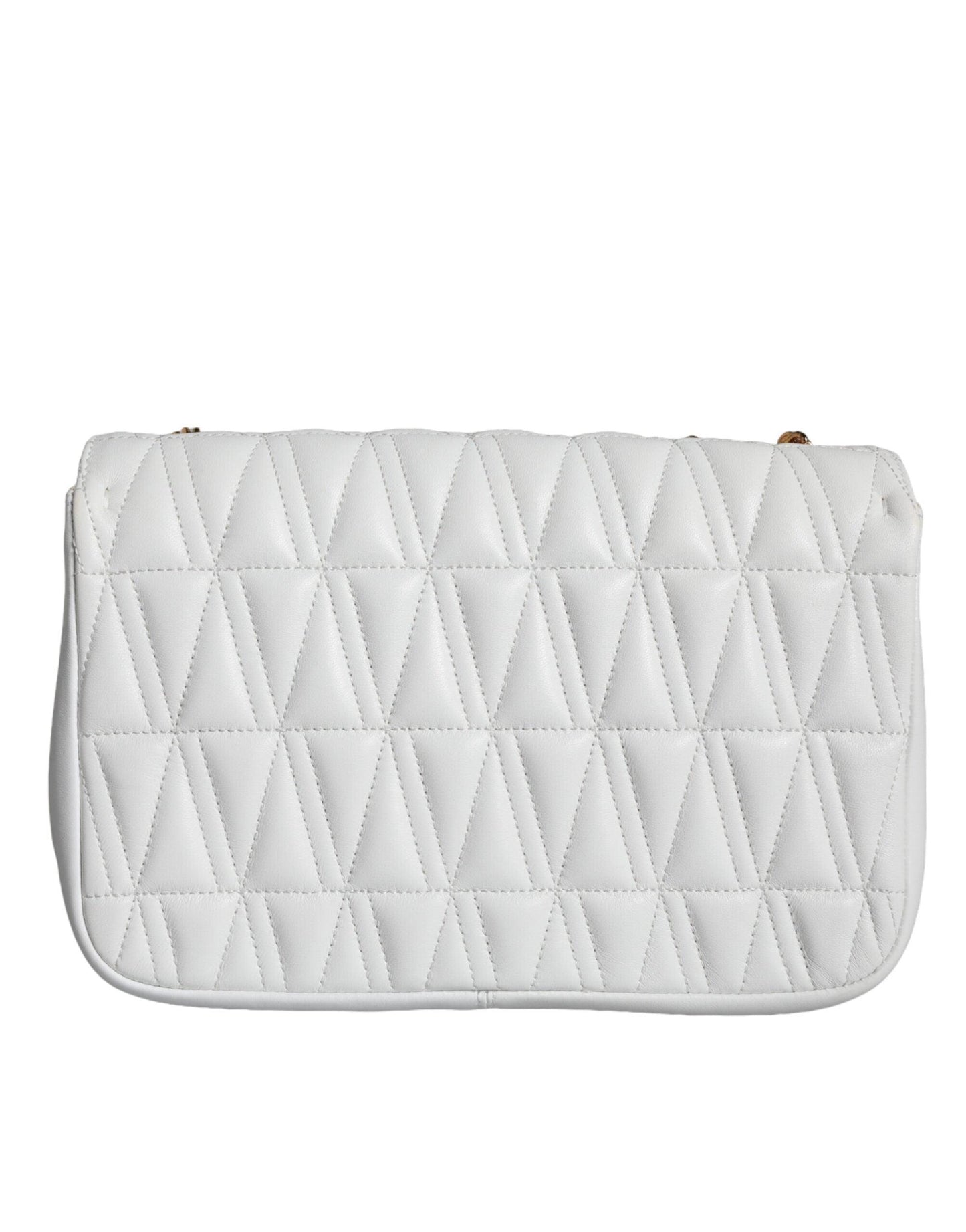 Versace White Mini Nappa Leather Crossbody Shoulder Bag - Arichezz.store