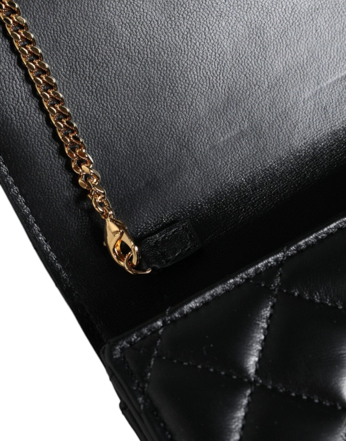 Versace Black Quilted Nappa Leather Crossbody Shoulder Bag - Arichezz.store