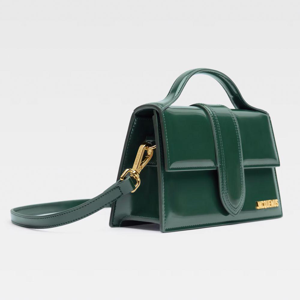 Jacquemus Green Leather Crossbody Bag - Arichezz.store