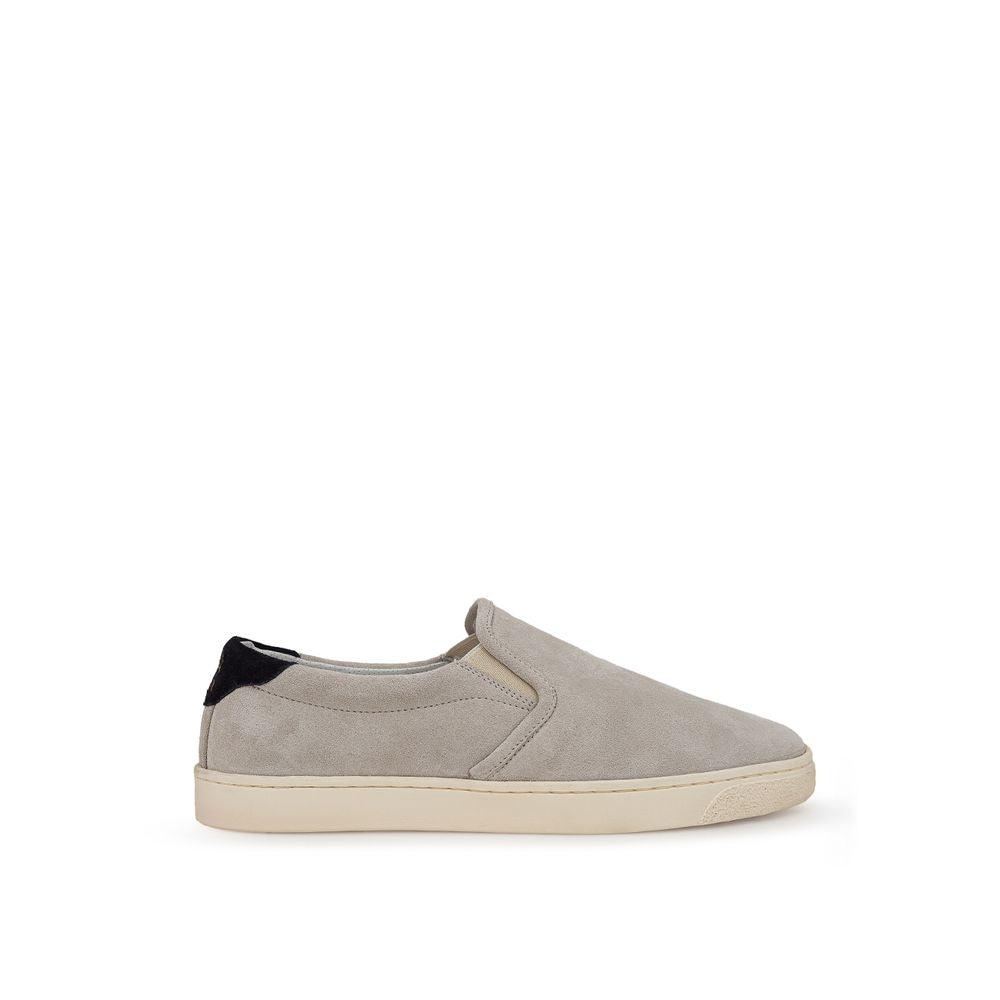 Brunello Cucinelli Gray Leather Sneaker - Arichezz.store