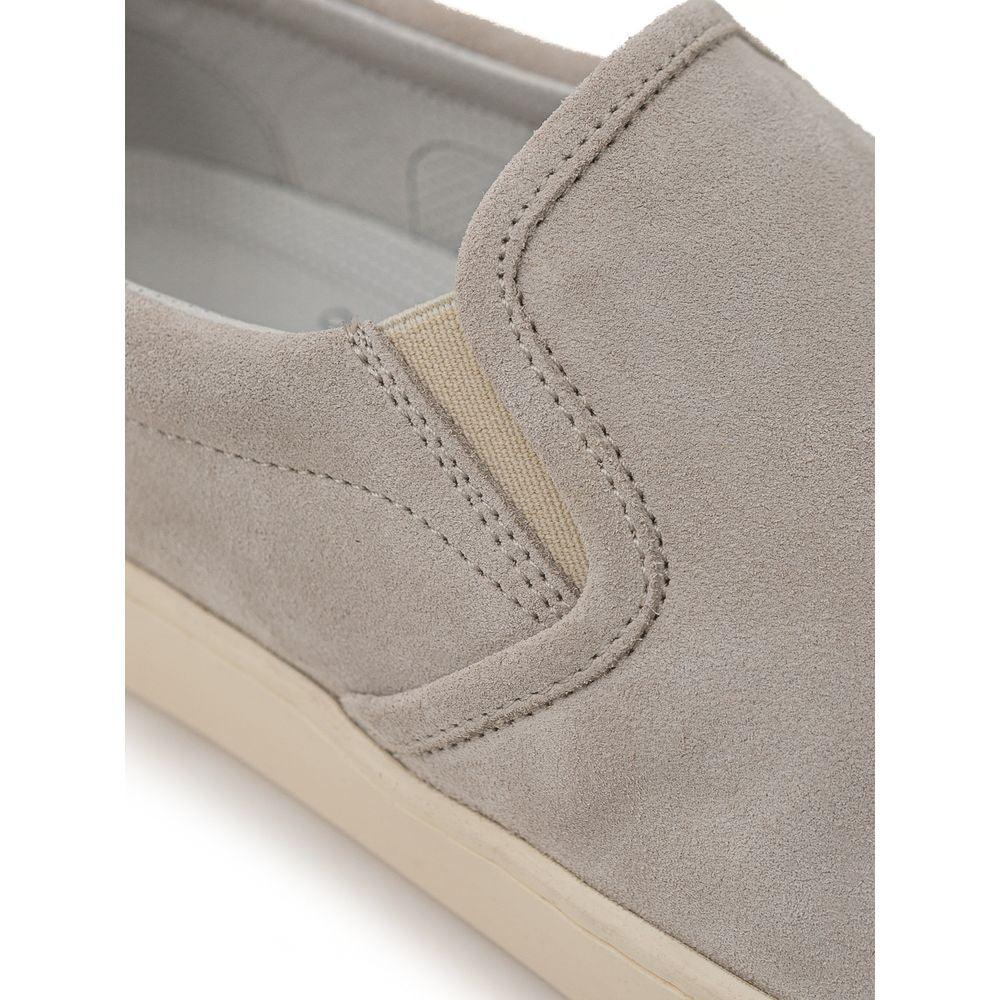 Brunello Cucinelli Gray Leather Sneaker - Arichezz.store