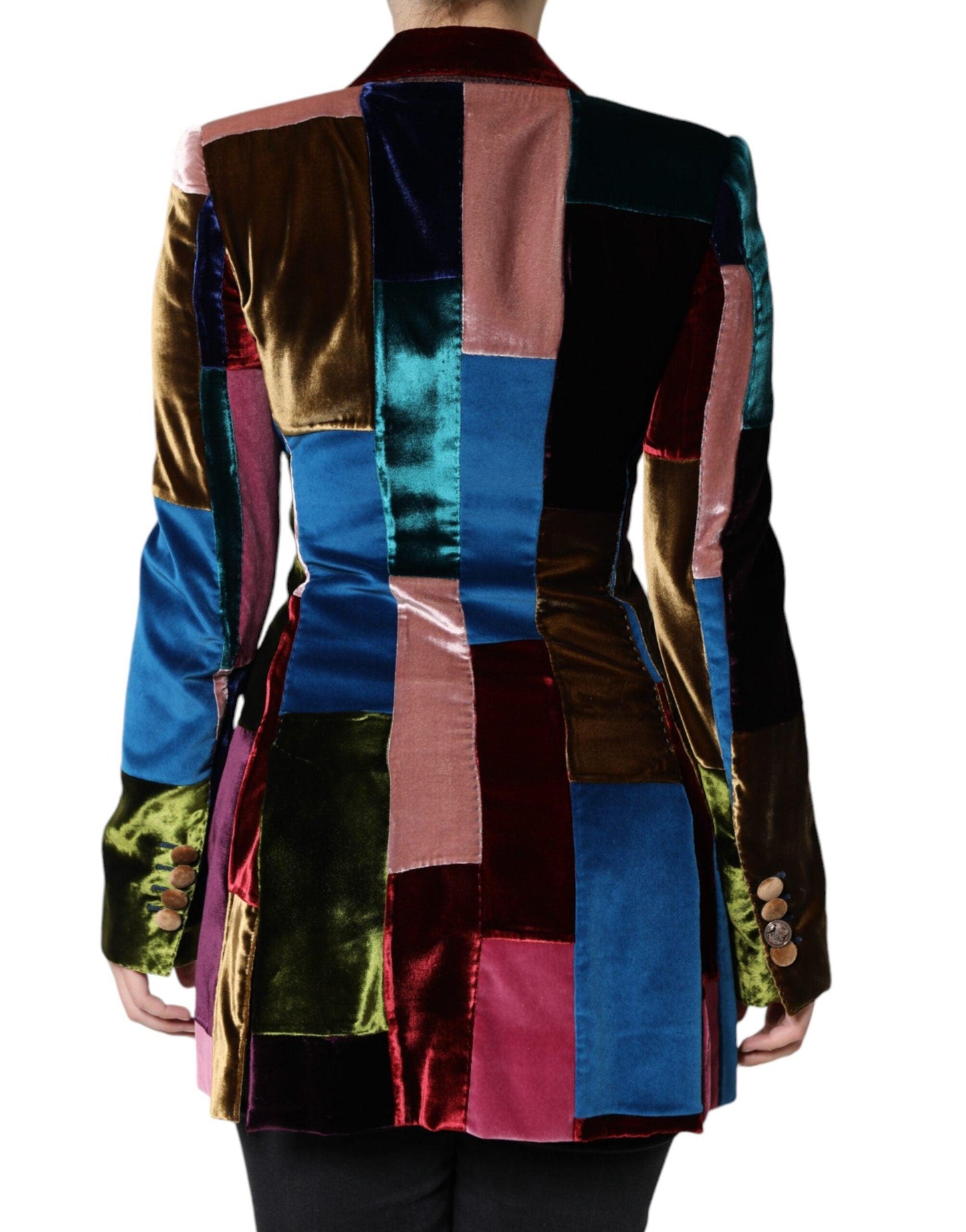 Dolce & Gabbana Multicolor Double Breasted Blazer Jacket - Arichezz.store