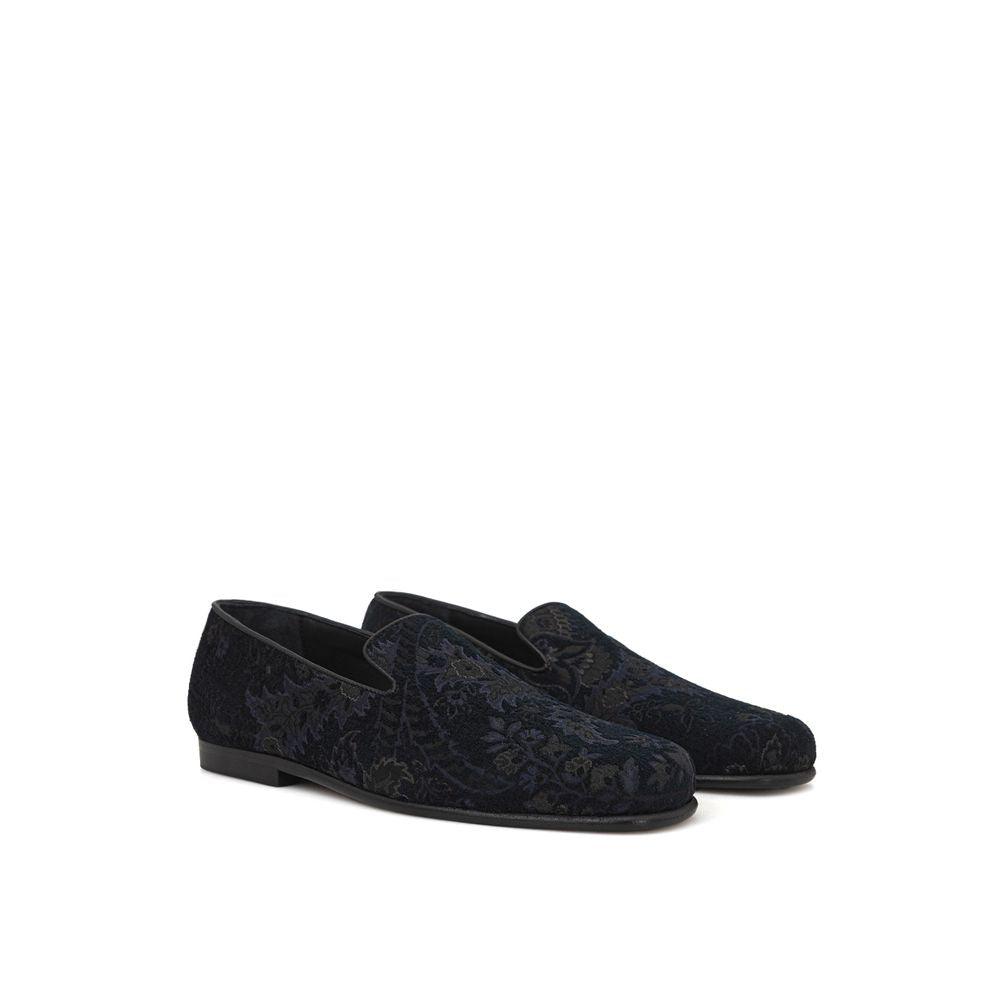 Etro Blue Leather Loafer - Arichezz.store