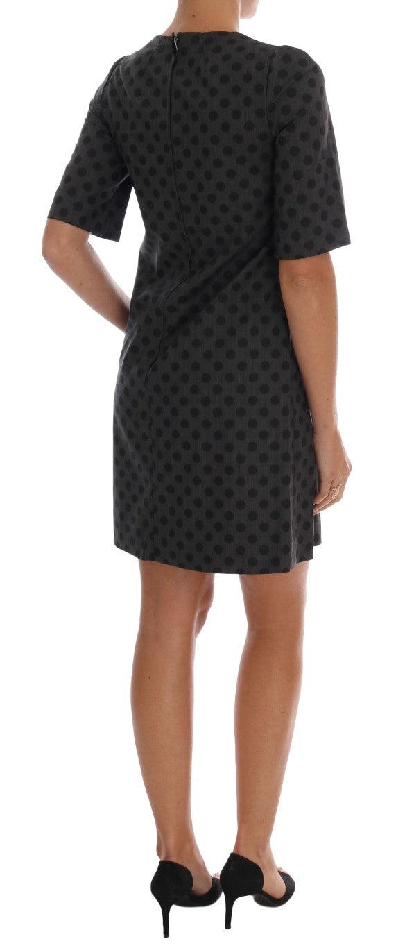 Dolce & Gabbana Elegant Polka Dot Wool Blend Dress - Arichezz.store