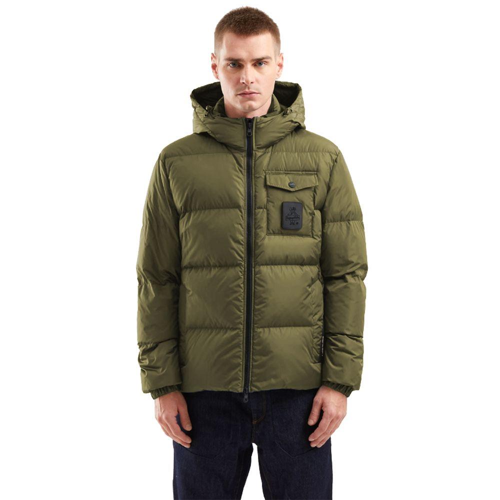 Refrigiwear Green Nylon Men Jacket - Arichezz.store