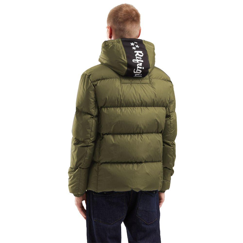 Refrigiwear Green Nylon Men Jacket - Arichezz.store