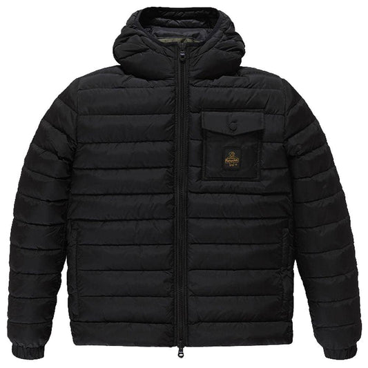 Refrigiwear Black Nylon Men's Down Jacket - Arichezz.store