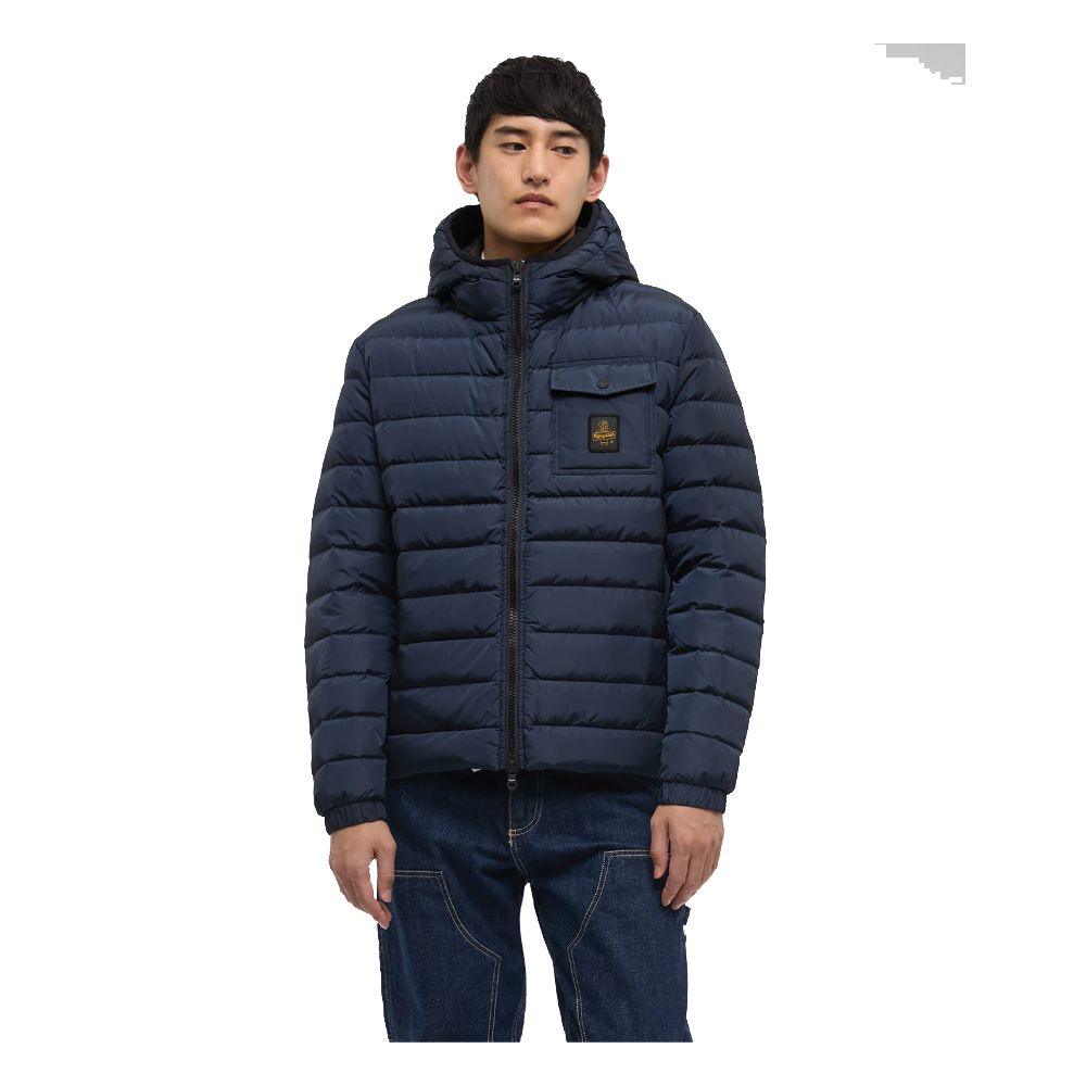 Refrigiwear Blue Nylon Men Jacket - Arichezz.store