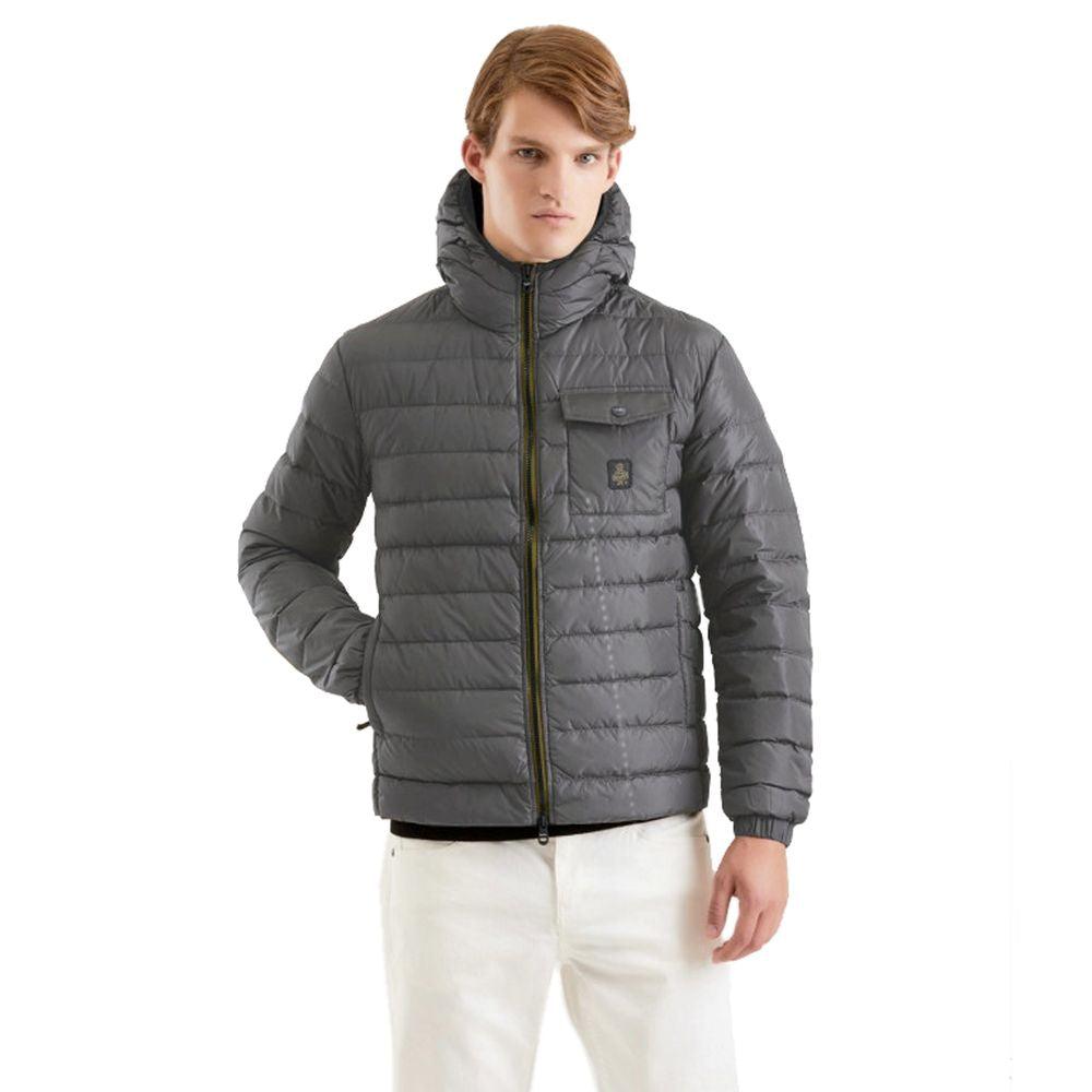 Refrigiwear Gray Nylon Men Jacket - Arichezz.store