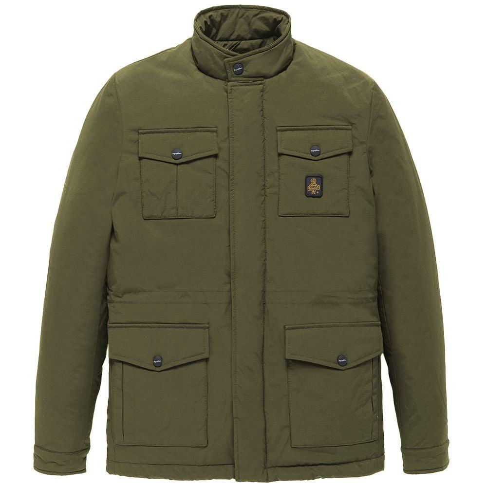 Refrigiwear Green Nylon Men Jacket - Arichezz.store