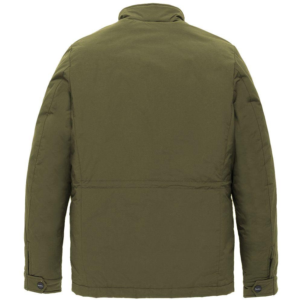 Refrigiwear Green Nylon Men Jacket - Arichezz.store