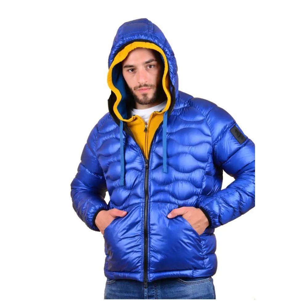 Refrigiwear Blue Nylon Mens Down Jacket - Arichezz.store