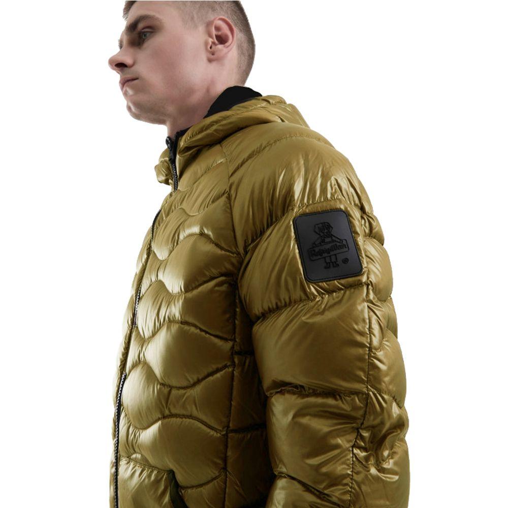 Refrigiwear Yellow Nylon Men's Jacket - Arichezz.store