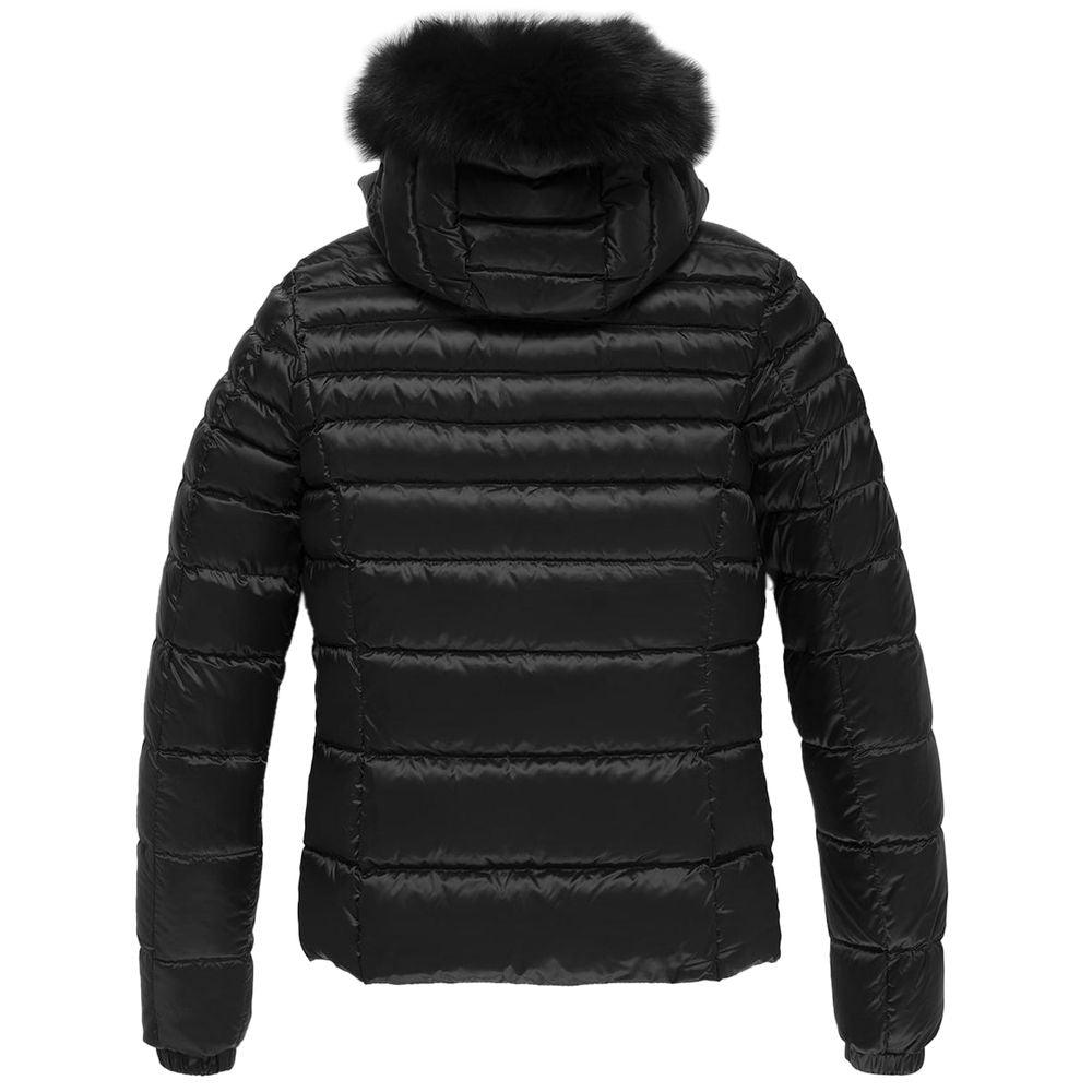 Refrigiwear Women's Black Nylon Short Down Jacket - Arichezz.store