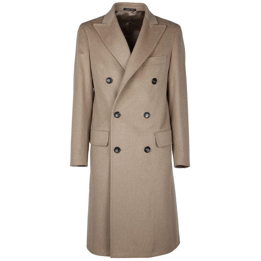 Made in Italy Beige Wool Vergine Jacket - Arichezz.store