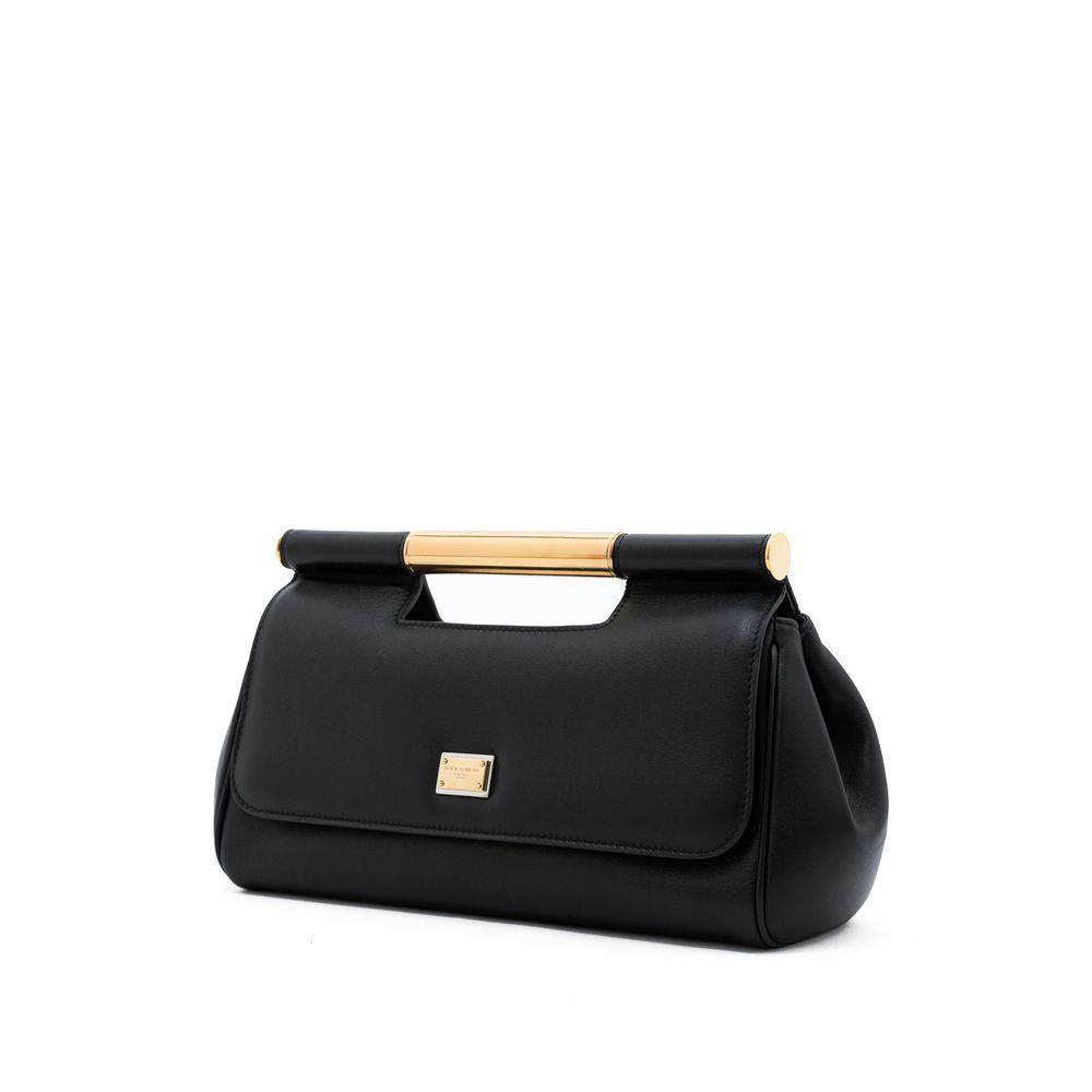 Dolce & Gabbana Black Leather Handbag - Arichezz.store