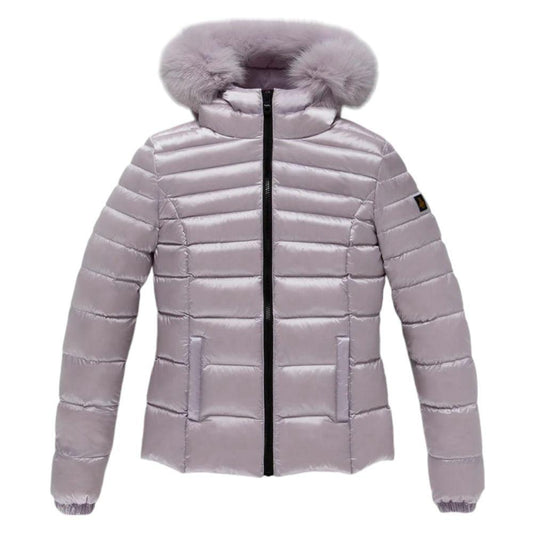 Refrigiwear Purple Nylon Women Jacket - Arichezz.store