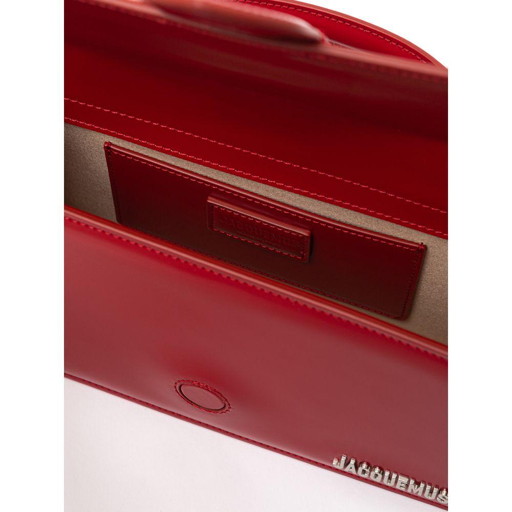 Jacquemus Red Leather Shoulder Bag - Arichezz.store