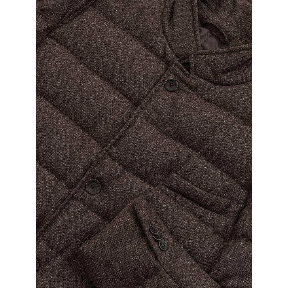 Herno Brown Wool Jacket - Arichezz.store