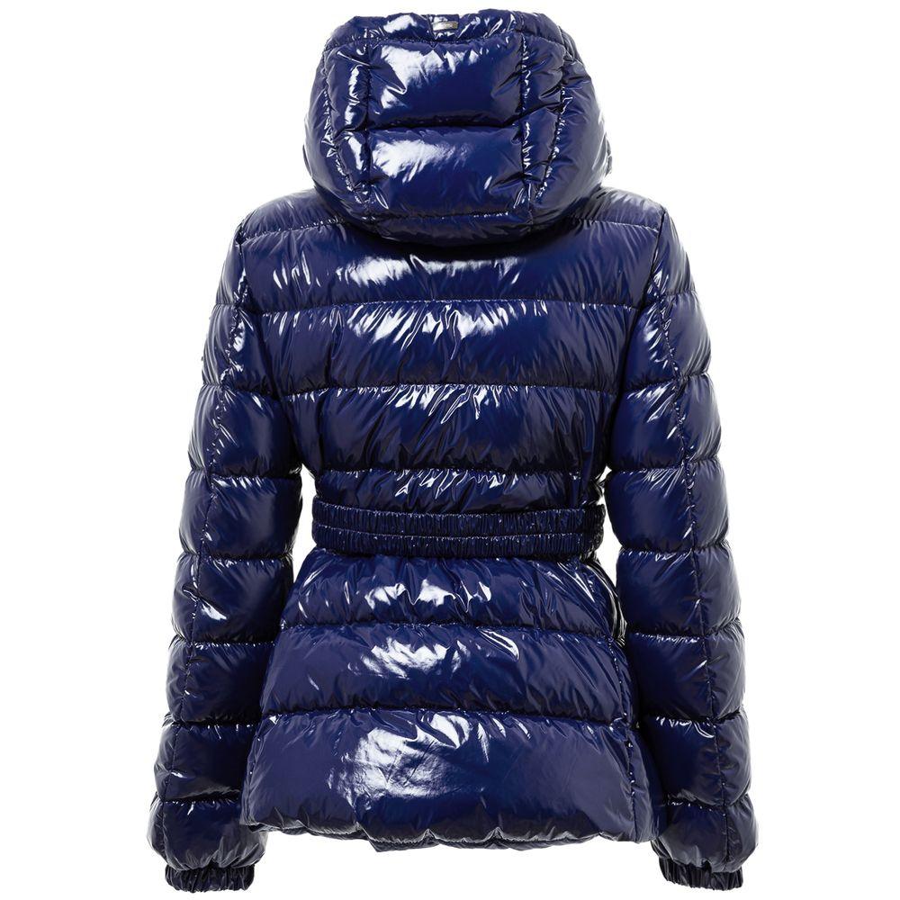 Herno Blue Padded Down Jacket with Removable Belt - Arichezz.store