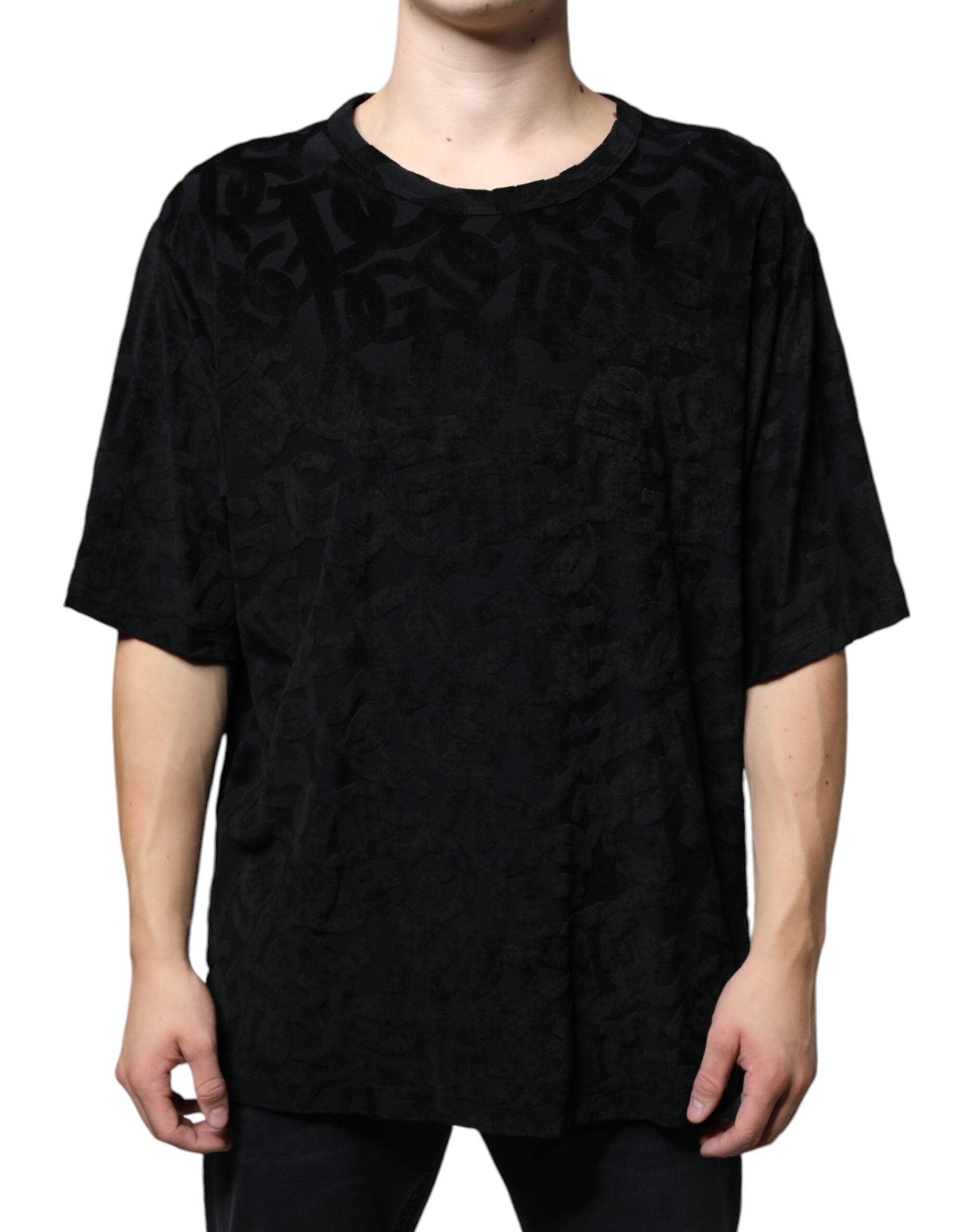 Dolce & Gabbana Black DG Mania Logo Print T-shirt - Arichezz.store