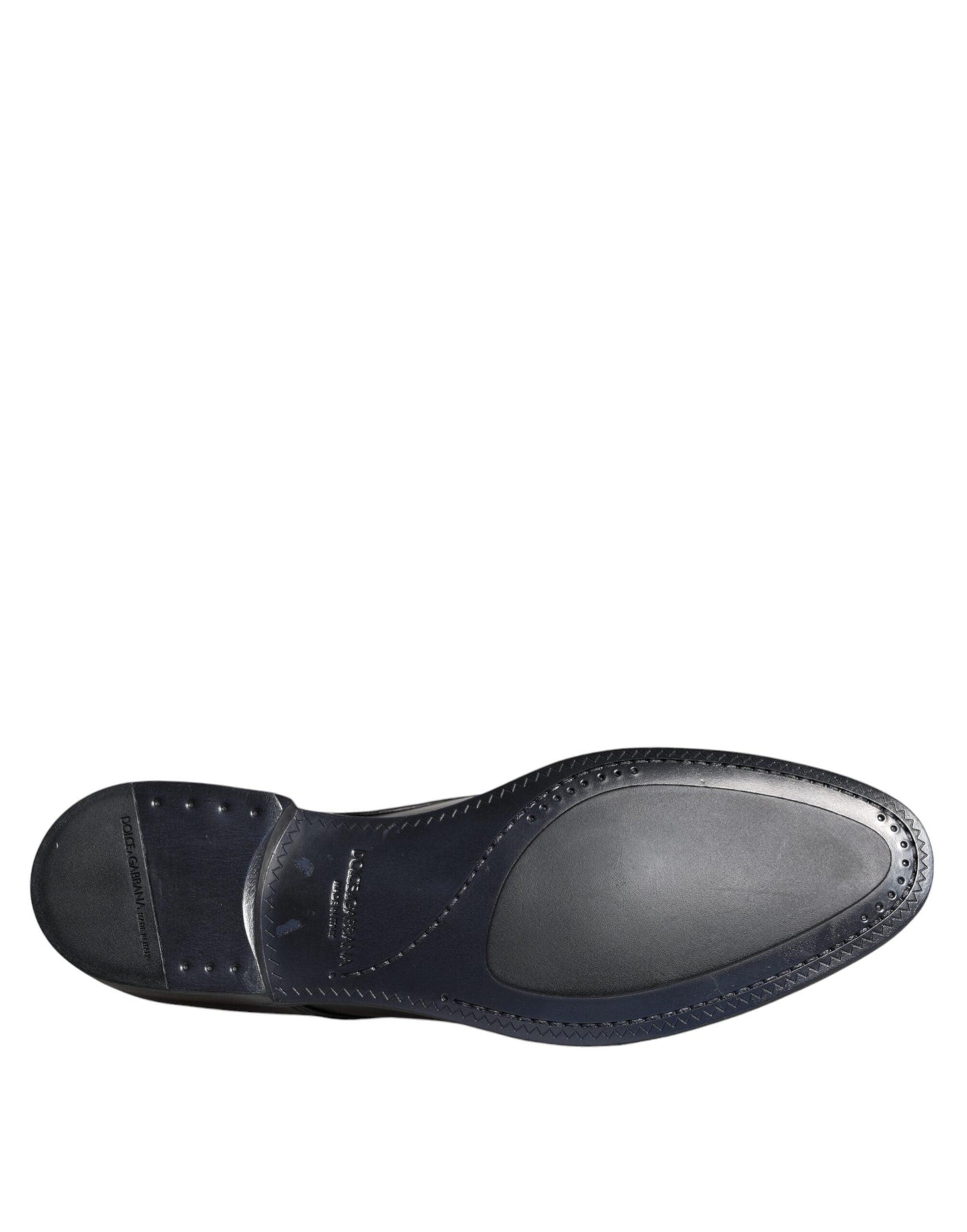 Dolce & Gabbana Black Leather Derby Formal Dress Shoes - Arichezz.store